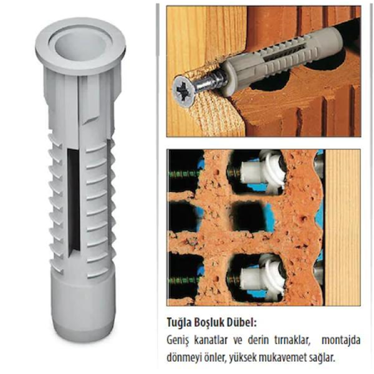 8MM TUĞLA BOŞLUK DÜBEL (500 LÜ)